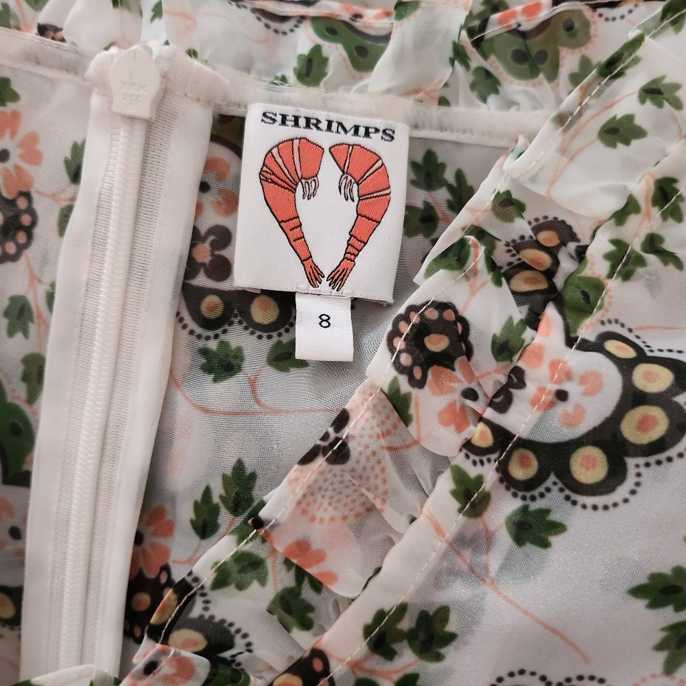 Shrimps Cara Heart-Print Organza Maxi Dress - Picture 10 of 10
